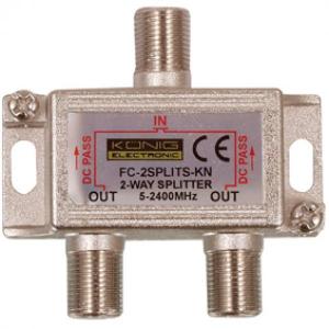 DISTRIBUIDOR SATELITE SPLITTER 1 ENTRADA 2 SALIDAS 20dB