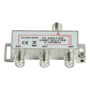 DISTRIBUIDOR TV SPLITTER 1 ENTRADA 3 SALIDAS 60  22dB