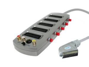 MULTIPLICADOR SCART EUROCONECTOR Y RCA PERITELEVISION