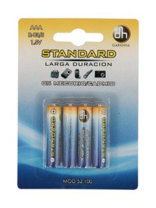 PILAS STANDARD 4 UNIDADES R03S AAA 15V