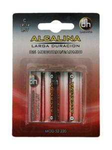 BLISTER 4 PILAS ALCALINAS LR14C 15V LARGA DURACION