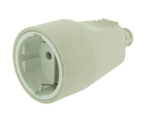 BASE HEMBRA AEREA NEGRO RESISTENTE PVC 16A250V