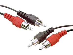 CABLE CONEXION AUDIO 2 x RCA MACHO  2 x RCA MACHOS 2m