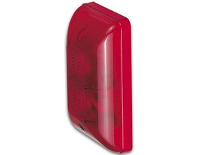 SIRENA EXTERIOR LUZ ESTROBOSCOPICA PARA SISTEMA CON ALARMA COLOR ROJO ROJA