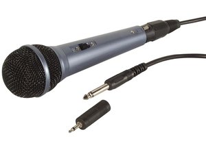 MICROFONO DINAMICO AZUL IDEAL KARAOKE FIESTAS CON CABLE DE 3m