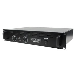 AMPLIFICADOR SEMIPROFESIONAL 19 2 x 1000W 95dB NEGRO