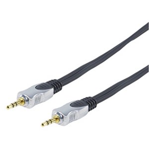 CABLE BLINDADO JACK STEREO MACHO  MACHO ORO PLATA 15m