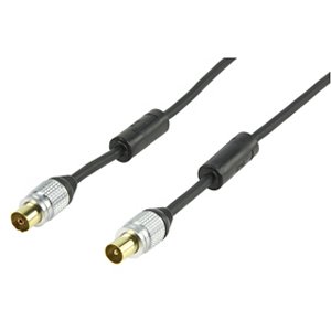 CABLE COAXIAL MACHO  HEMBRA BLINDADO ORO PLATA 150m