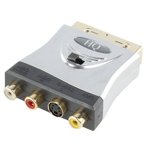 ADAPTADOR EUROCONECTOR SCART 21 PINES 3x RCA SVHS ORO