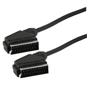 CABLE AUDIO VIDEO SCART  MACHO  MACHO ANGULAR 150m