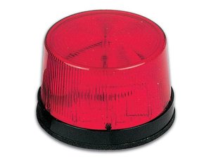 LAMPARA ESTROBOSCOPICA STROBO FLASH DESTELLOS XENON 12Vdc IP54 ROJO