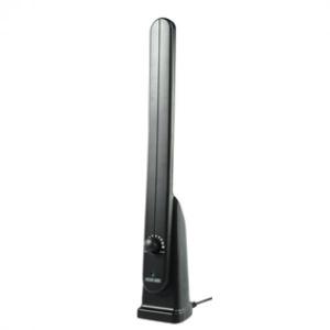 ANTENA INTERIOR AM FM PLEGABLE AMPLIFICADOR 25dB 110m