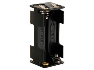 PORTAPILAS SOPORTE PARA PILAS  4 x AAA R03 R3 LR3  TERMINALES SOLDAR FASTON