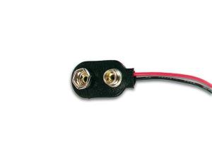 CLIP PARA 1 PILA DE 9V TIPO I ECONOMICA CON CABLE PARA SOLDAR MAQUETAS REPARAR