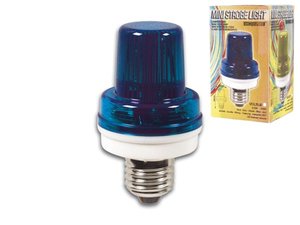 MINI LAMPARA ESTROBOSCOPICA STROBO DESTELLOS COLOR AZUL 35W CASQUILLO ROSCA E27