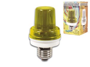 MINI LAMPARA ESTROBOSCOPICA STROBO DESTELLOS AMARILLO 35W CASQUILLO ROSCA E27