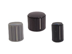 BOTON PARA POTENCIOMETRO NEGRO CON LINEA BLANCA VERSION ECONOMICO