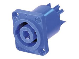 CONECTOR NEUTRIK POWERCON CHASIS AZUL 3 PINES TOMA CORRIENTE