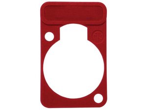 PLACA NEUTRIK CHASIS FRONTAL CONECTORES XLR COLOR ROJO