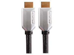 CABLE ALARGADOR  HDMI MACHO 19 PINES  HDMI DORADO 3D NYLON GRIS  3 m