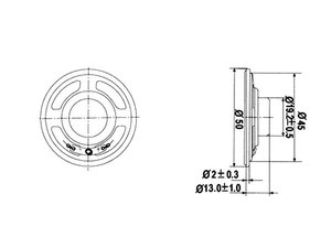 ALTAVOZ MINI  5W  8 OHM   50mm 