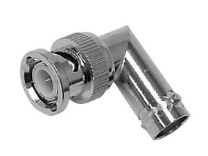 CONECTOR ADAPTADOR CONVERTIDOR  BNC MACHO  CONECTOR BNC HEMBRA ACODADO 90