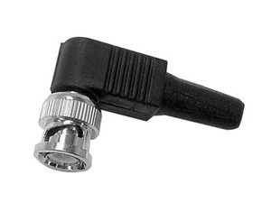 CONECTOR BNC MACHO ACODADO 90 CON CONEXION POR TORNILLO