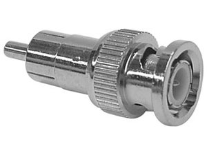 CONVERSOR ADAPTADOR  CONECTOR BNC MACHO  CONECTOR RCA MACHO