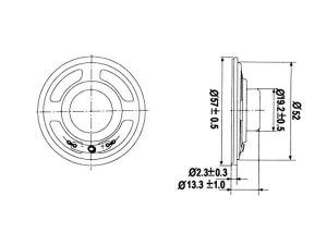 ALTAVOZ MINI   1W  8 Ohm   57mm