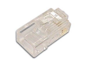 CONECTOR MODULAR RJ45 CABLE REDONDO PARA RED ETHERNET INTERNET