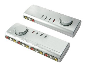 CONMUTADOR SELECTOR DE AUDIO Y VIDEO CON 4 ENTRADAS Y 1 SALIDA