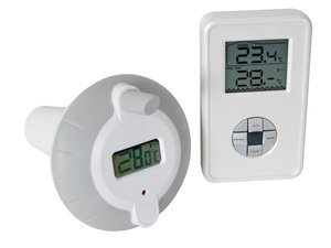 TERMOMETRO INALAMBRICO PARA PISCINA ESTANQUE MEDICION  DE TEMPERATURA GRADOS