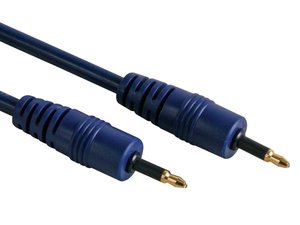 CABLE DE FIBRA OPTICA TOSLINK MACHO  MACHO 35mm OD5mm  1 m