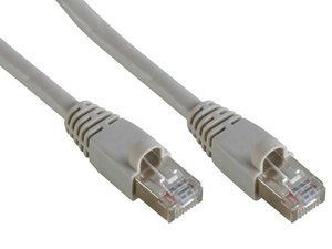 CABLE ALARGADOR DE RED FTP RJ45 APANTALLADO CAT 5E 100Mbps  2 m