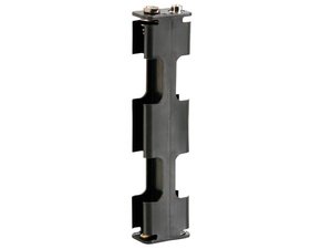 PORTAPILAS SOPORTE PARA PILAS  4 x AA R06 R6 LR6  TERMINALES CLIP CONEXION