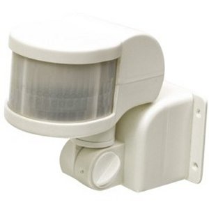 SENSOR MOVIMIENTO MONTAJE PLANO PARED 12m IP44 BLANCO