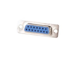 CONECTOR PARA CHASIS EMPOTRAR SUBD HEMBRA 15 CONTACTOS MONITOR VGA