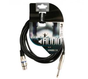 CABLE ADAPTADOR XLR PROFESIONAL  XLR HEMBRA  JACK MONO 635mm  3 m