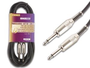 CABLE PARA GUITARRA  JACK METAL 635mm MACHO  JACK METALICO 635mm MACHO  5m