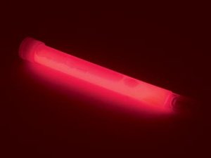 BARRA LUMINISCENTE BRILLA EN LA OSCURIDAD 15cm COLOR ROJO  4 HORAS DE DURACION