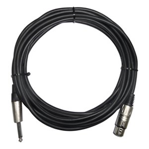 CABLE ASIMETRICO XLR HEMBRA  JACK MONO MACHO 635mm 4m