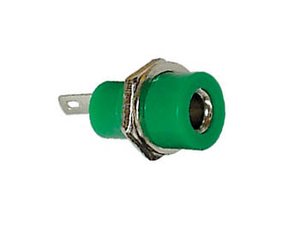 HEMBRILLA DE COLOR VERDE 4mm CONEXION POR SOLDADURA CONEXIONES PARA SOLDAR