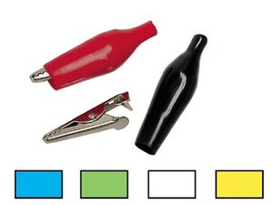 PINZA DE COCODRILO COCO AISLADA FUNDA SILICONA 27mm COLOR VERDE