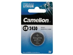 PILA DE BOTON DE LITIO CR 2430 CR2430 30V  280mAh