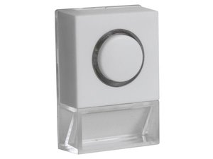 PULSADOR TIMBRE  LUMINOSO DE SUPERCIFIE VERTICAL COLOR BLANCO