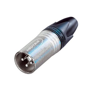 CONECTOR XLR 3 POLOS MACHO NIQUEL Y PLATA NEUTRIK