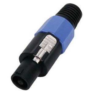 CONECTOR ADAPTADOR SPEAKON 4 POLOS MACHO PLASTICO