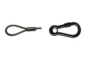 DOUGHTY CABLE DE SEGURIDAD 15kg MOSQUETON CON SEGURO M6