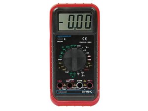 POLIMETRO MULTIMETRO AUTOMATICO 3 DIGITOS 24 RANGOS 10A  FUNDA