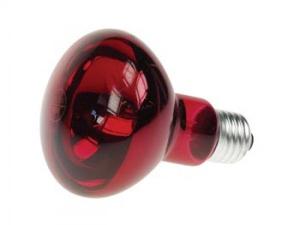 BOMBILLA COLOREADA DE COLOR ROJO 60W R80 E27 PARA SICODELICO